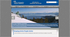 Desktop Screenshot of laketahoesportsmed.com