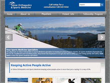 Tablet Screenshot of laketahoesportsmed.com